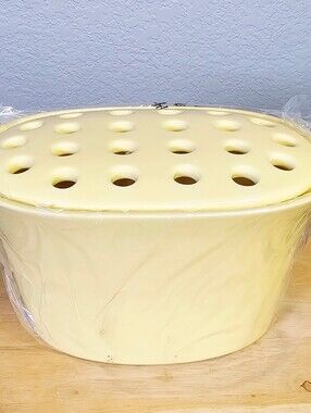 Southern Living at Home Butter Yellow Arrange It Easy Vase Flower Frog NIB